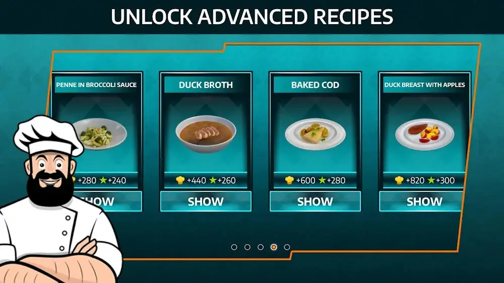 Screenshot of the Cooking Simulator Mobile game