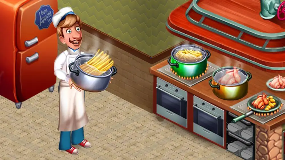 Screenshot of the Cooking Team game