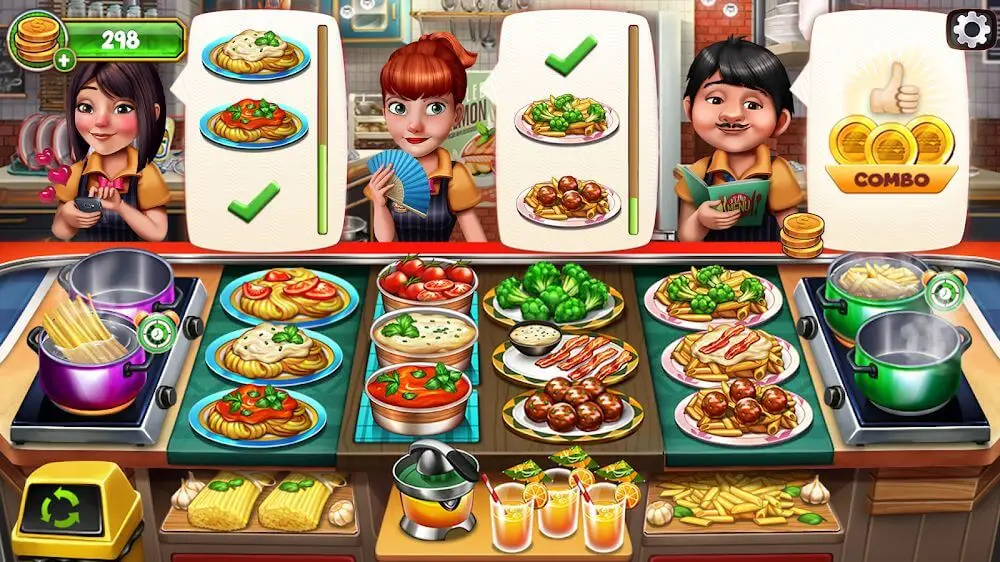 Screenshot of the Cooking Team game