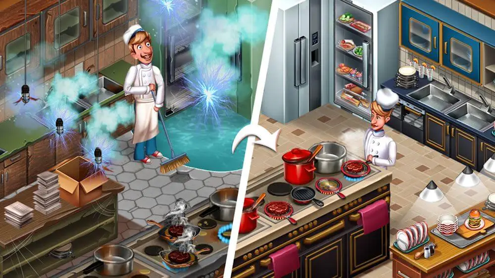Screenshot of the Cooking Team game