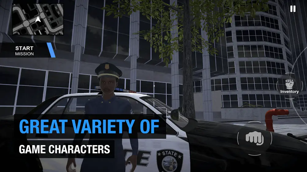 Screenshot of the Cop Watch Police Simulator game