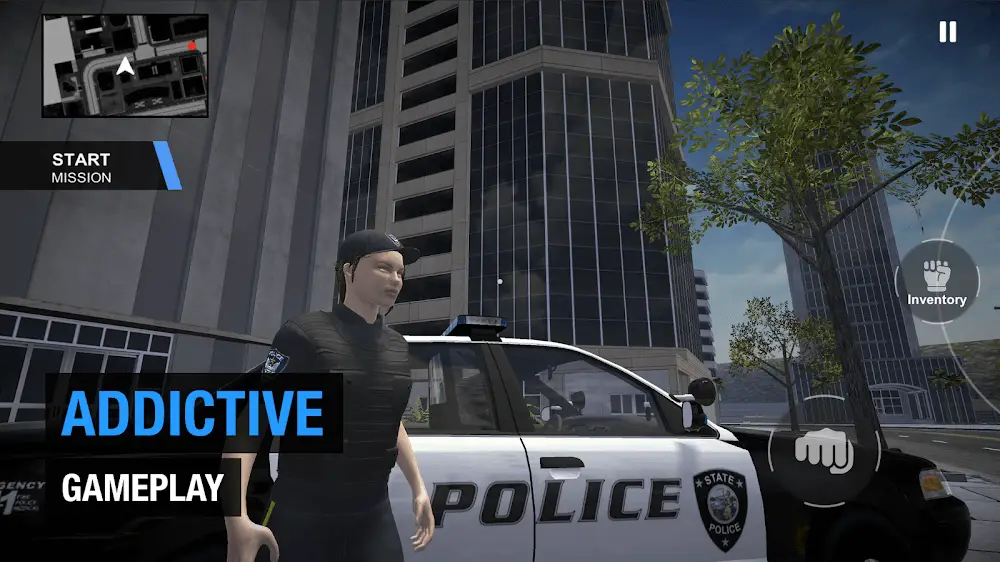 Screenshot of the Cop Watch Police Simulator game