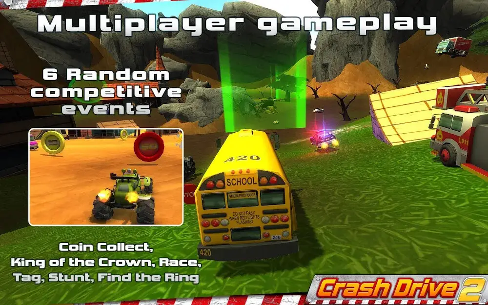 Screenshot of the Crash Drive 2 game