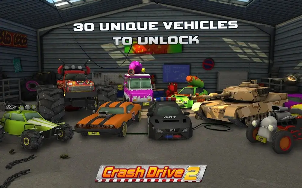 Screenshot of the Crash Drive 2 game