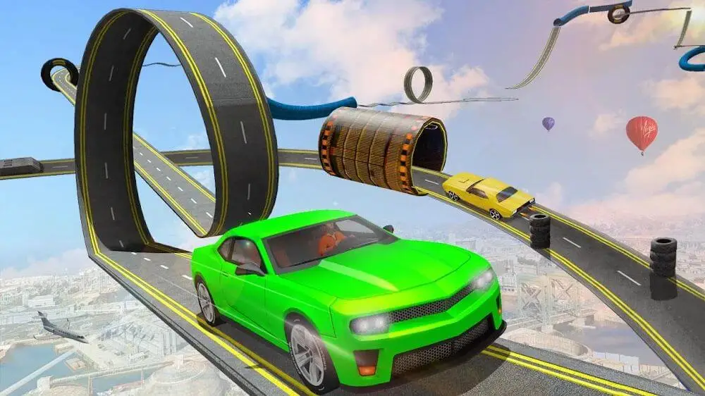 Screenshot of the Crazy Car Driving game