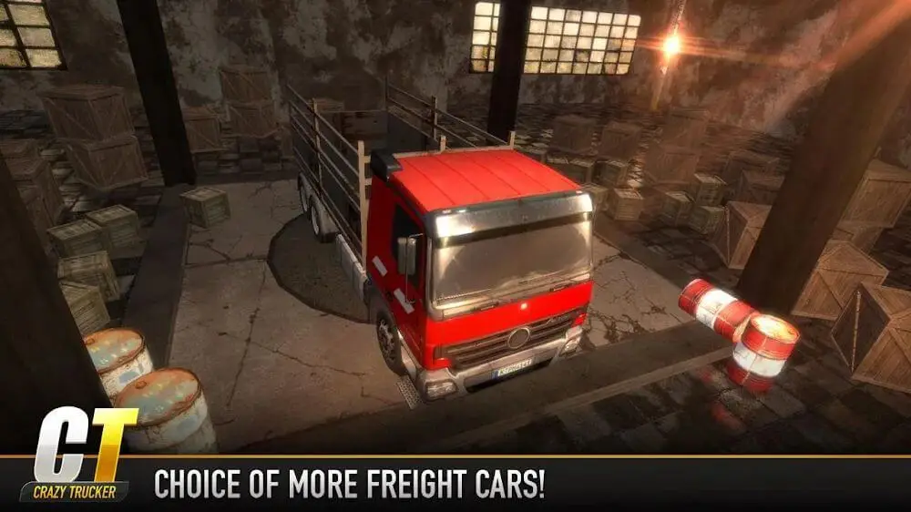 Screenshot of the Crazy Trucker game