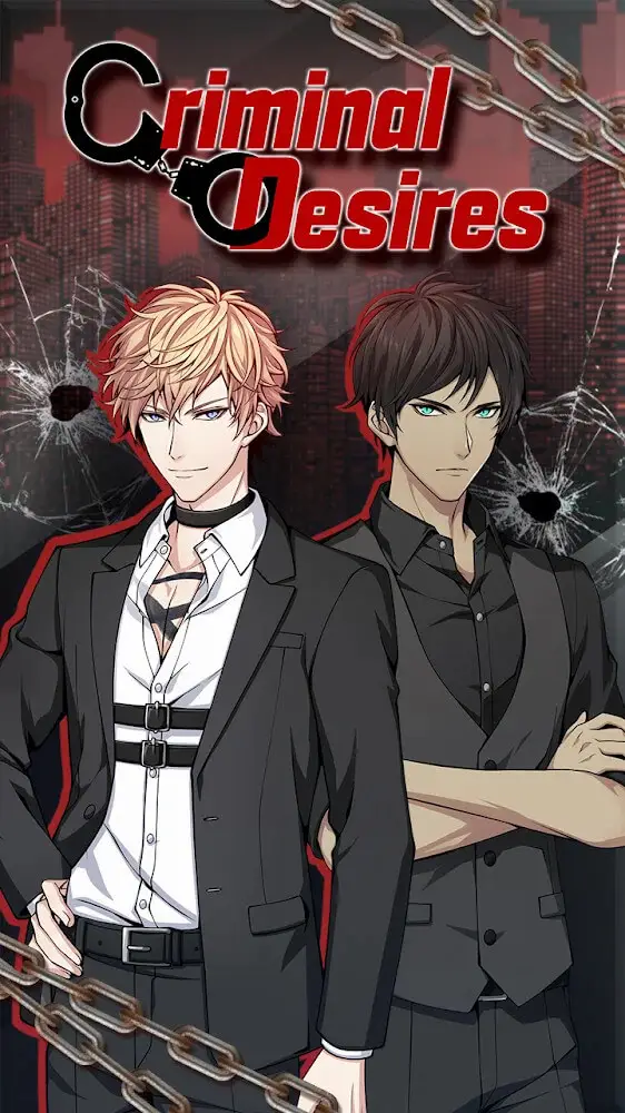 Screenshot of the Criminal Desires app