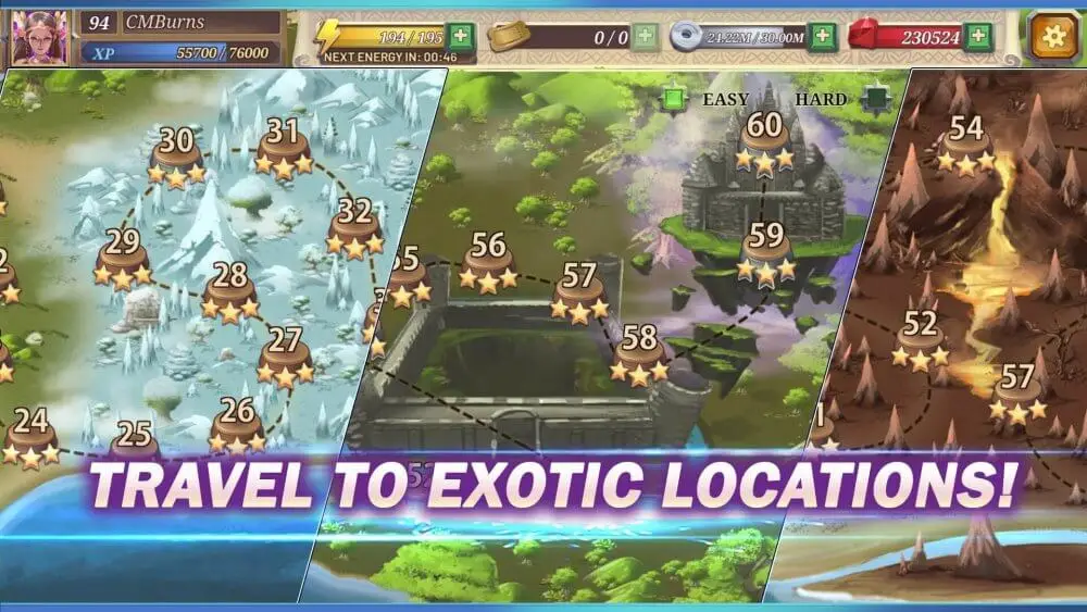 Screenshot of the Crystal Maidens game