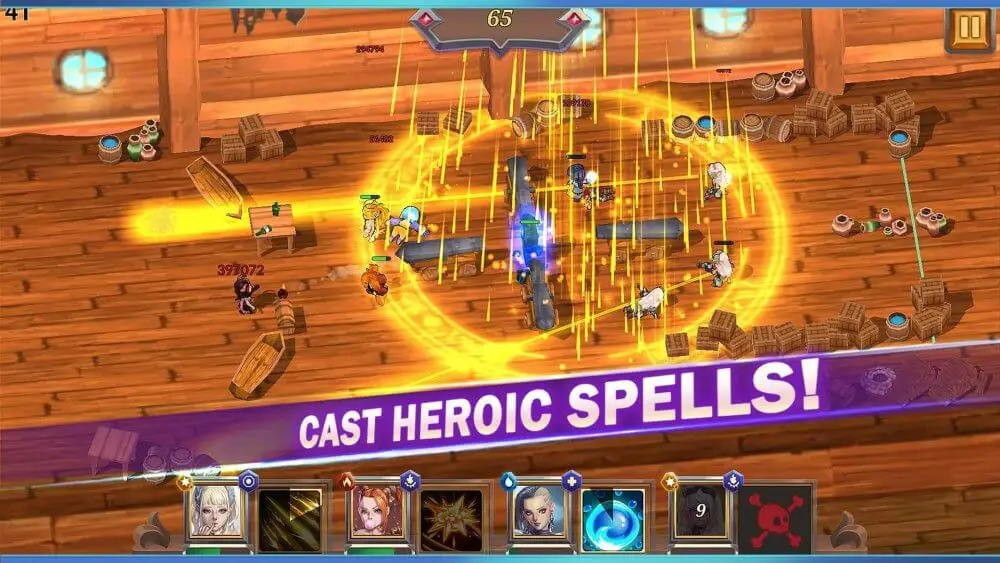 Screenshot of the Crystal Maidens game