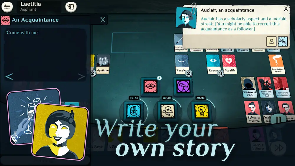 Screenshot of the Cultist Simulator game