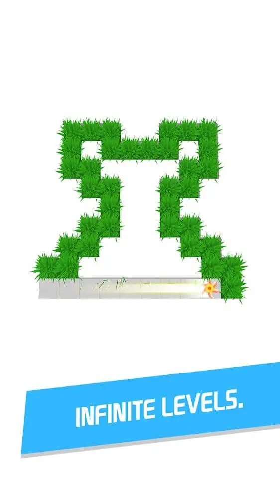 Screenshot of the Cut Grass app