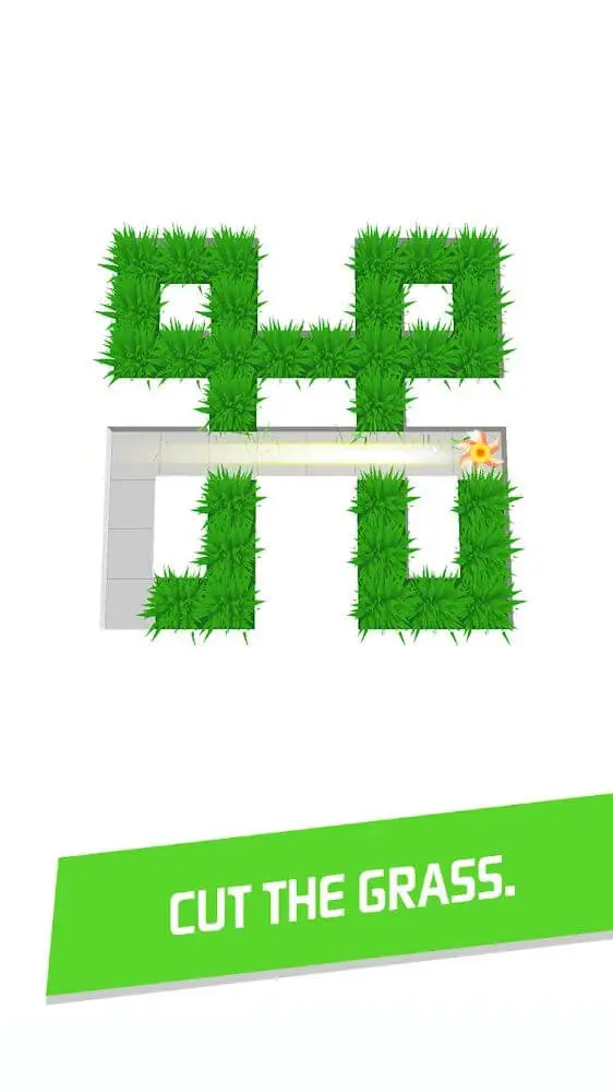 Screenshot of the Cut Grass app