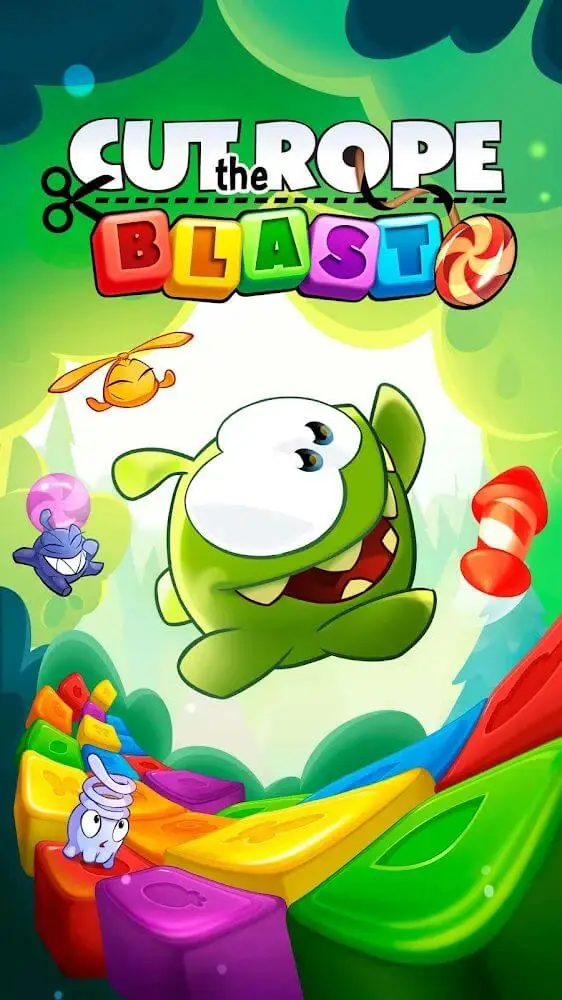 Screenshot of the Cut the Rope: BLAST app