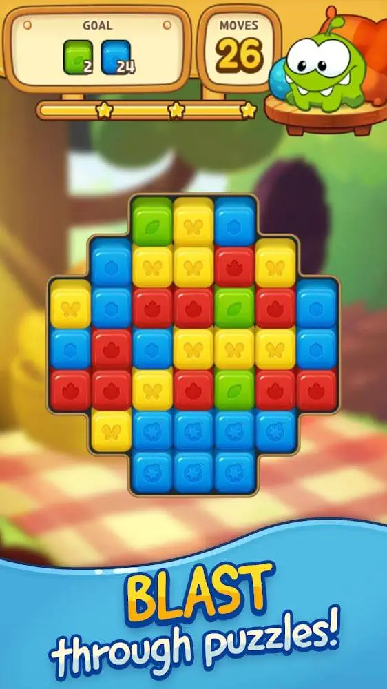 Screenshot of the Cut the Rope: BLAST app