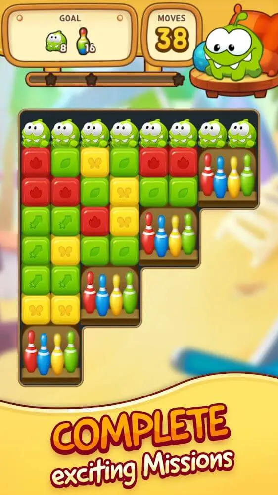 Screenshot of the Cut the Rope: BLAST app