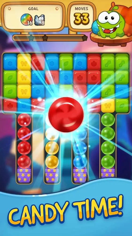 Screenshot of the Cut the Rope: BLAST app