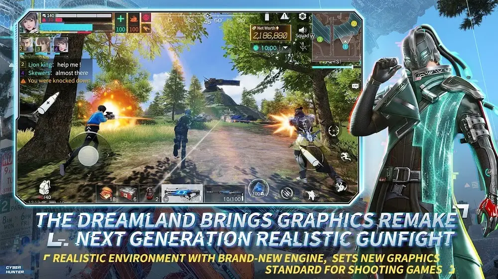 Screenshot of the Cyber Hunter game
