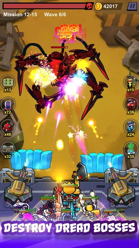 Screenshot of the Cyber War app