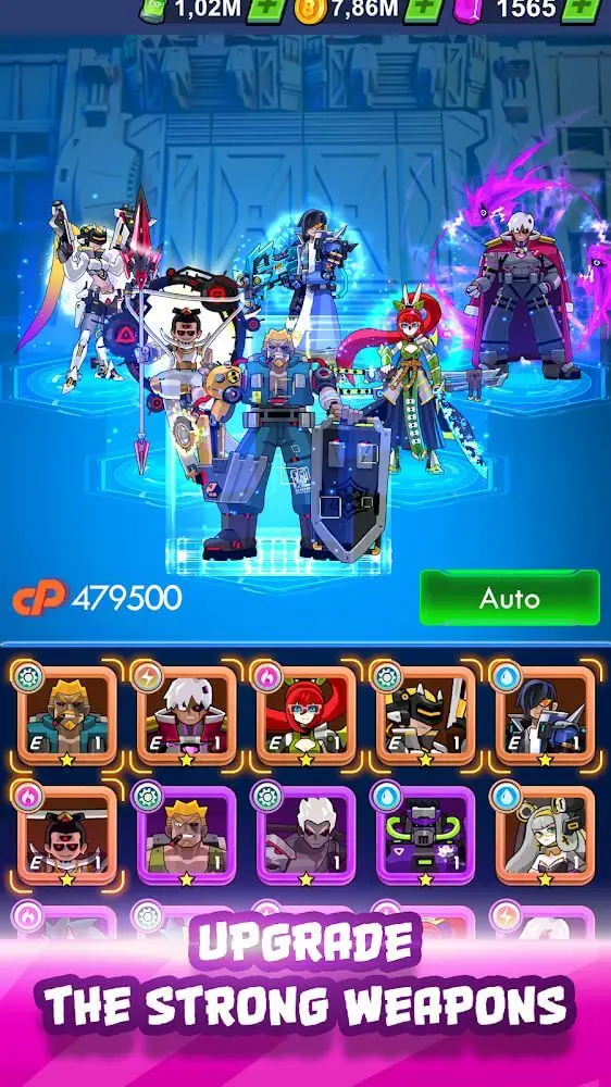 Screenshot of the Cyber War app
