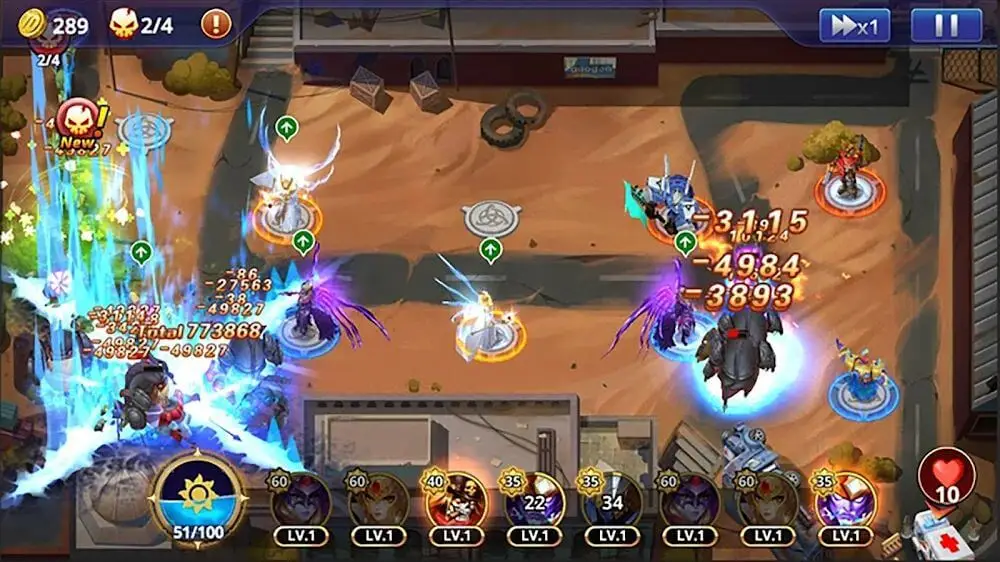 Screenshot of the D-MEN: The Defenders game