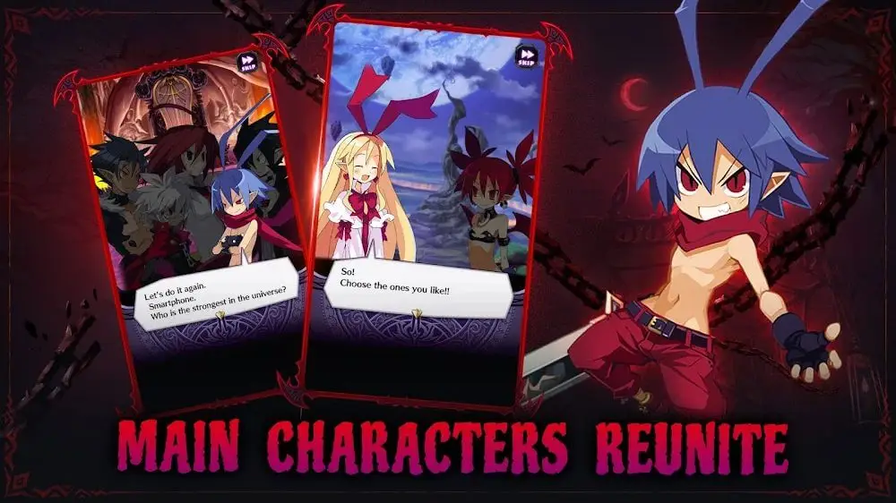 Screenshot of the DISGAEA RPG game