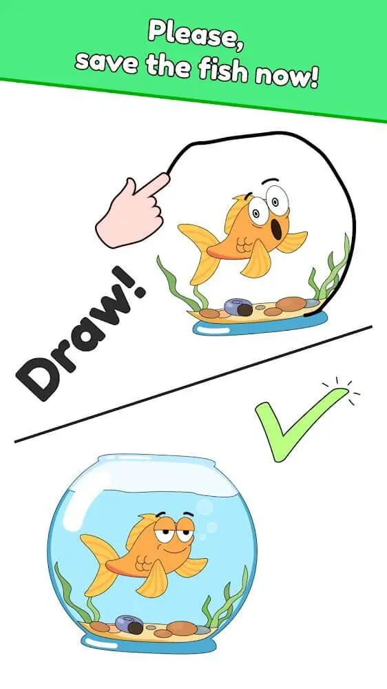 Screenshot of the DOP: Draw One Part app