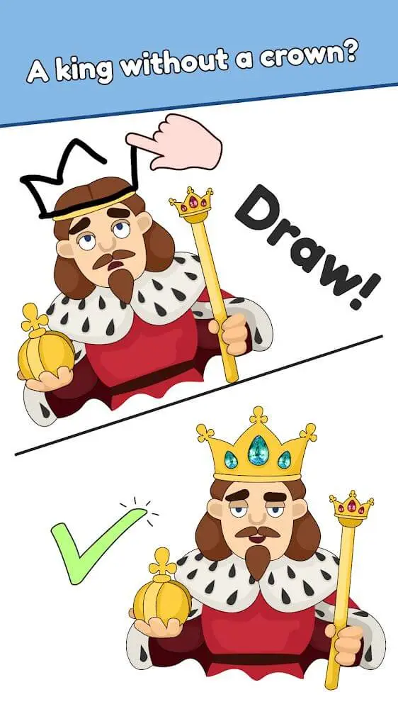 Screenshot of the DOP: Draw One Part app