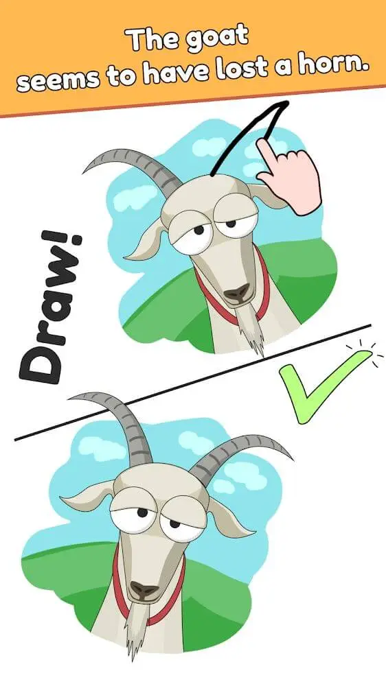 Screenshot of the DOP: Draw One Part app