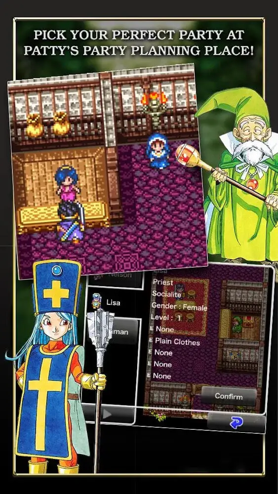 Screenshot of the DRAGON QUEST III app