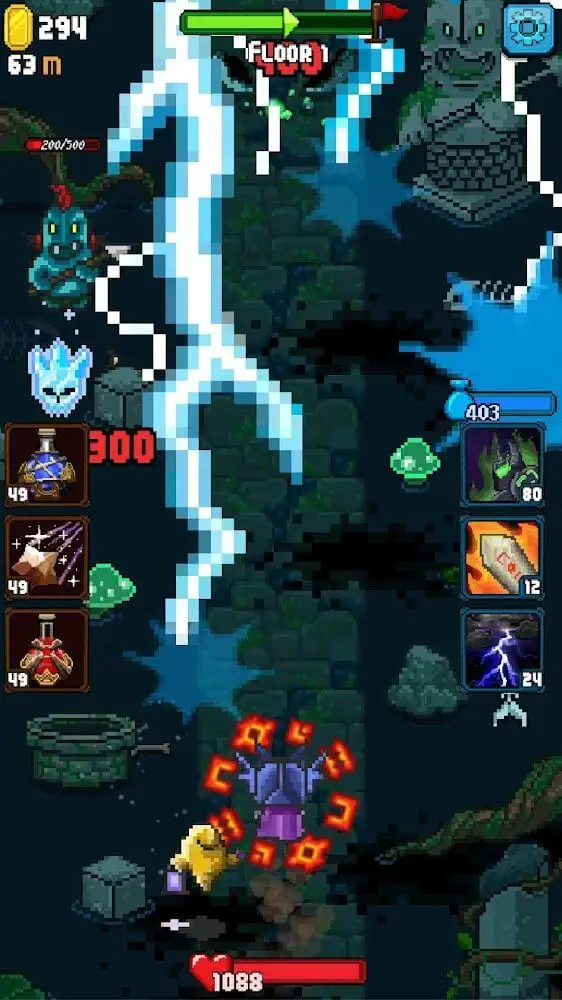 Screenshot of the Dash Quest app