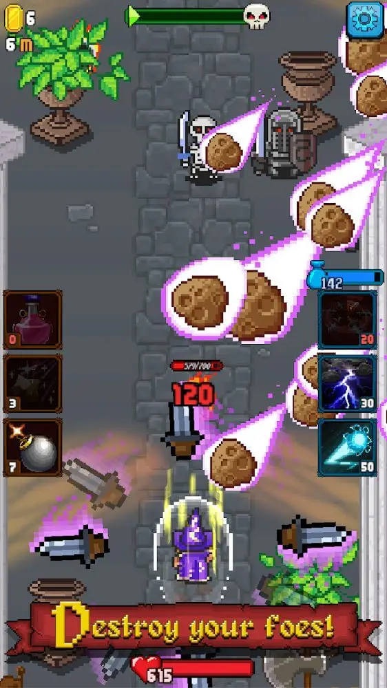 Screenshot of the Dash Quest app