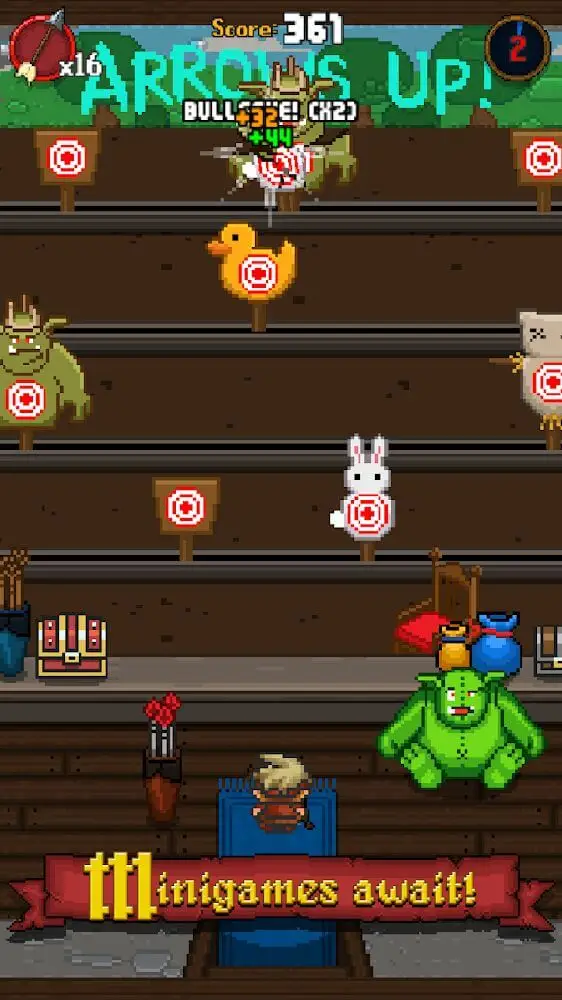 Screenshot of the Dash Quest app