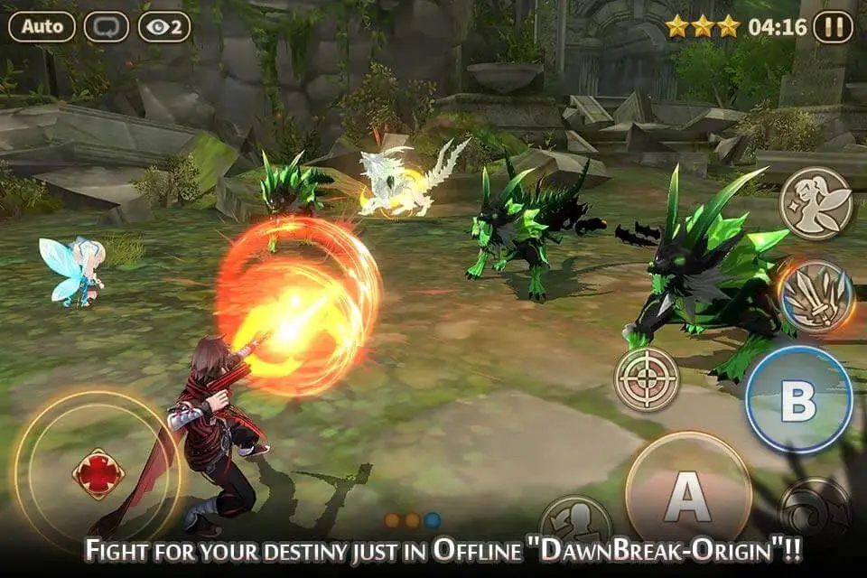 Screenshot of the Dawn Break Origin game