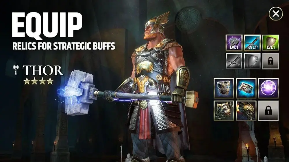 Screenshot of the Dawn of Titans: War Strategy RPG game