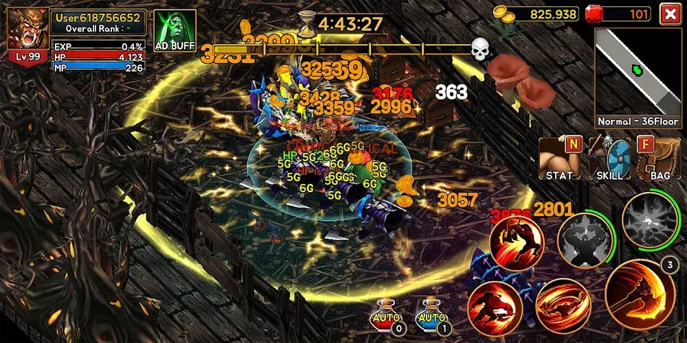 Screenshot of the Death Dungeon game