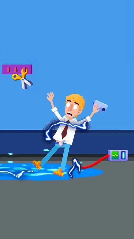 Screenshot of the Death Incoming! app