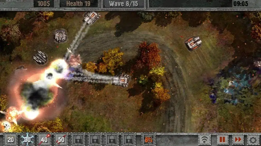 Screenshot of the Defense Zone 2 HD Lite game