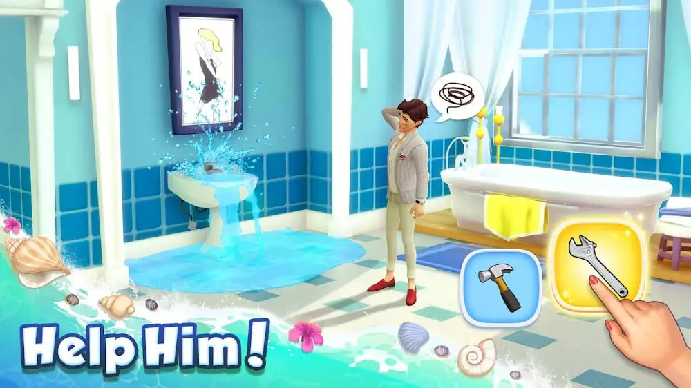 Screenshot of the Design Island game