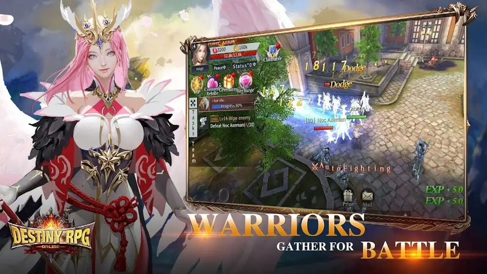 Screenshot of the Destiny RPG game
