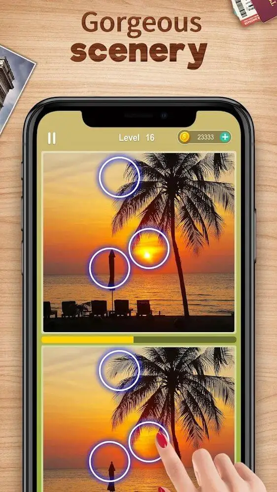Screenshot of the Difference Find Tour app