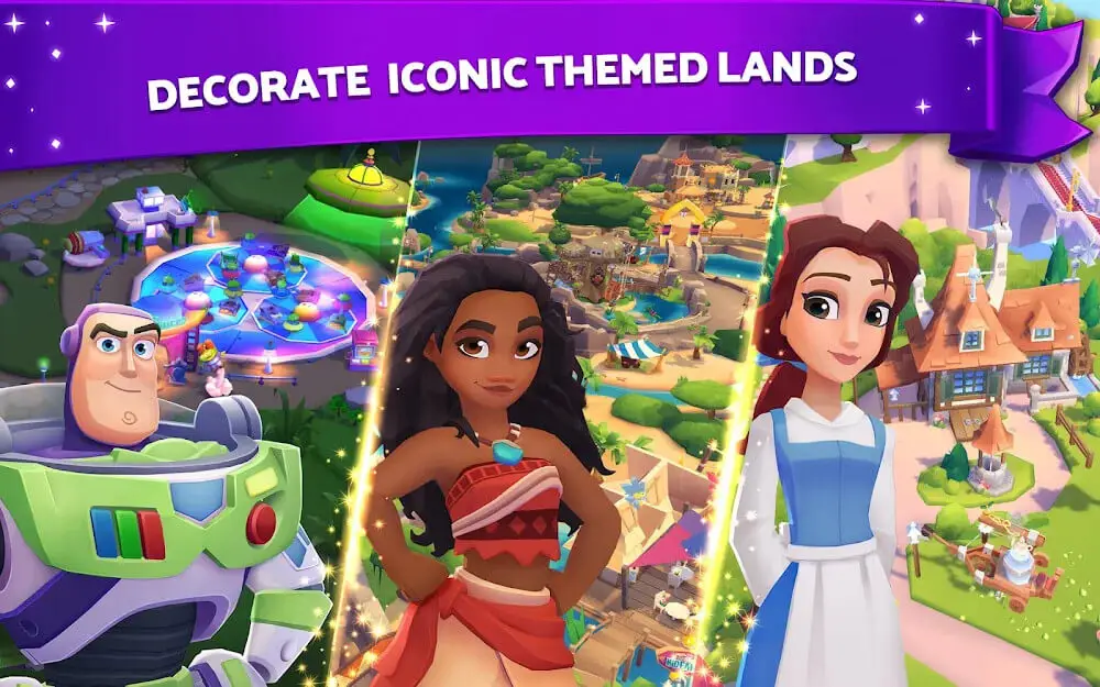 Screenshot of the Disney Wonderful Worlds game