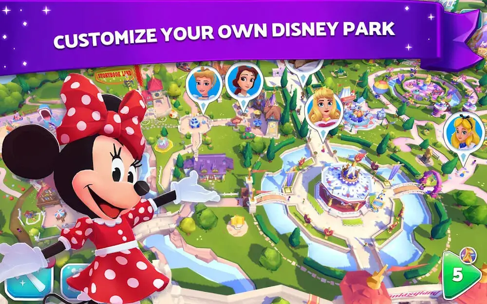 Screenshot of the Disney Wonderful Worlds game