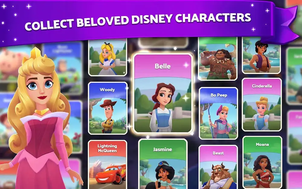 Screenshot of the Disney Wonderful Worlds game