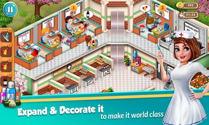 Screenshot of the Doctor Dash game