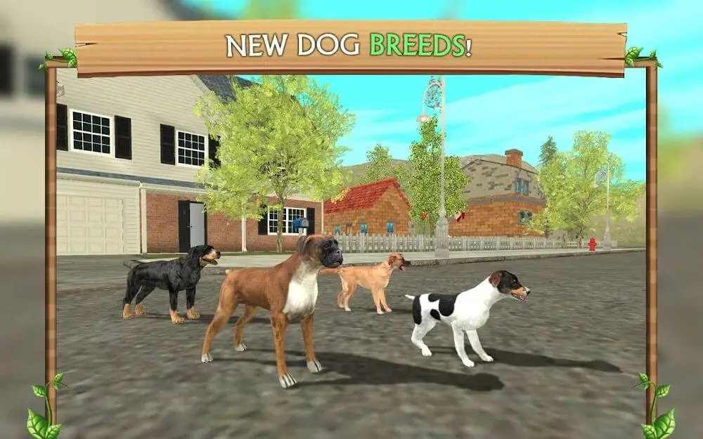 Screenshot of the Dog Sim Online game