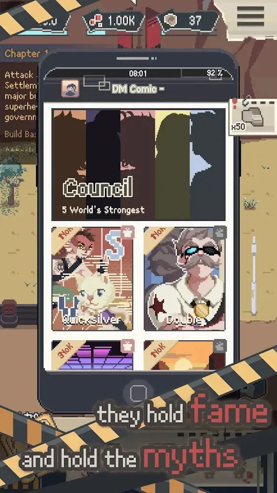 Screenshot of the Dont Party: Pixel Z app