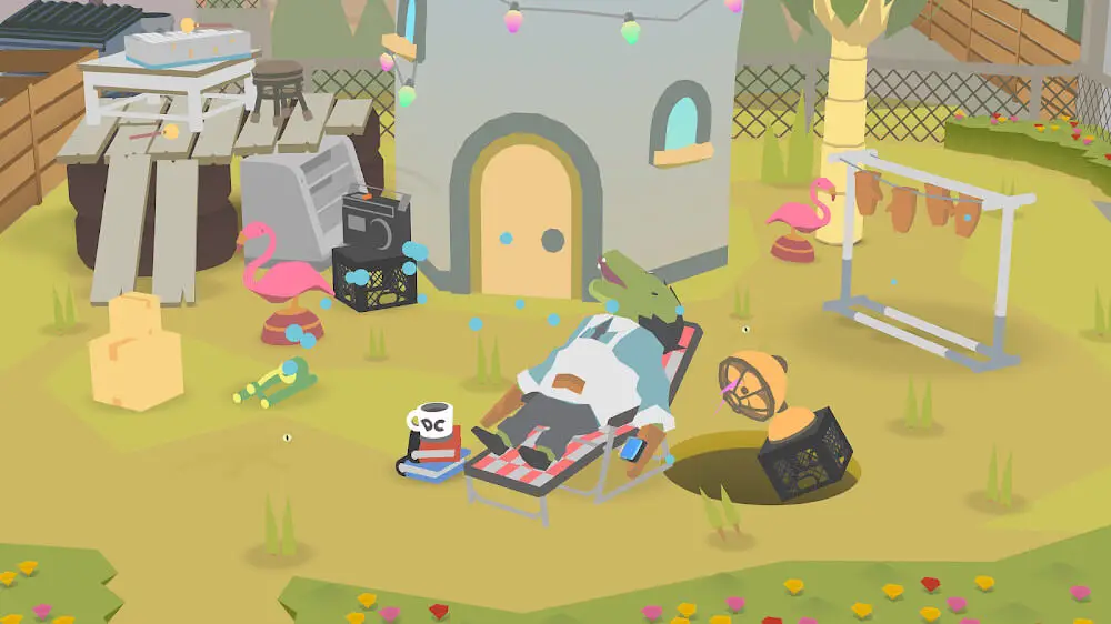 Screenshot of the Donut County game