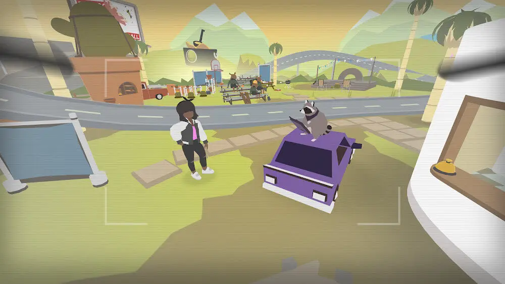 Screenshot of the Donut County game