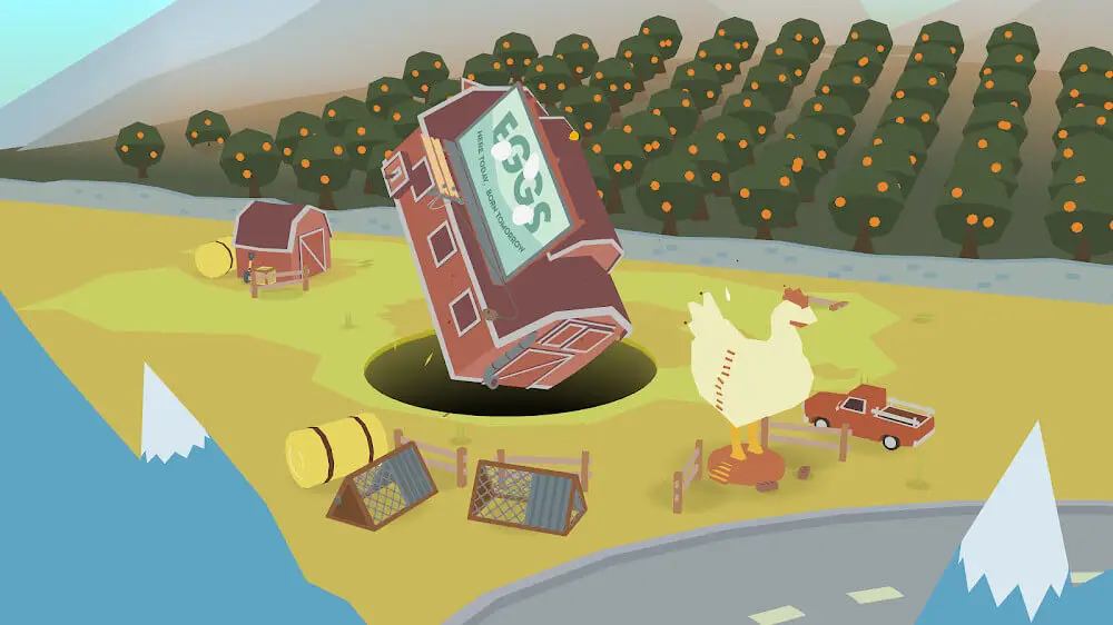 Screenshot of the Donut County game