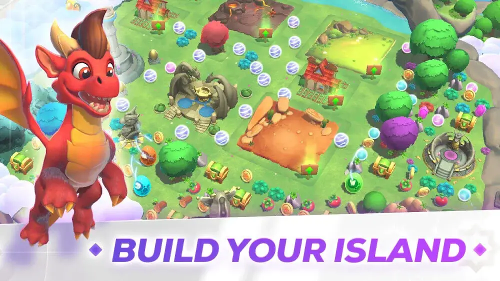 Screenshot of the Dragon City 2 game